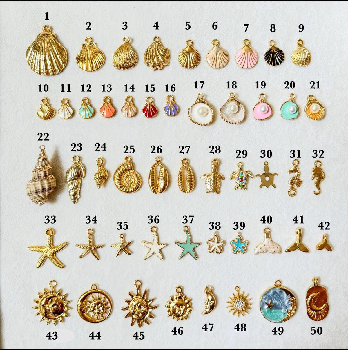 Custom gold bag charm
