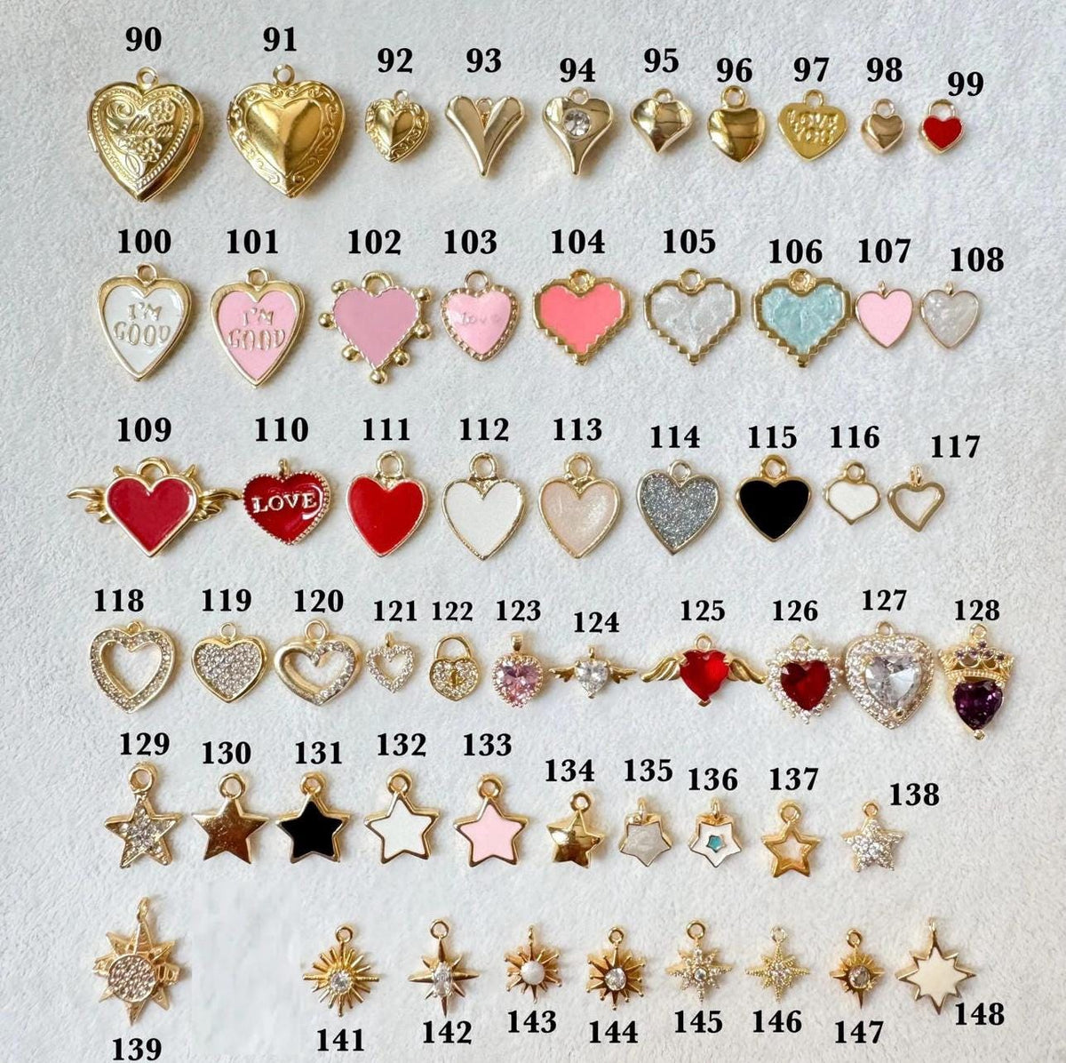 Custom gold bag charm