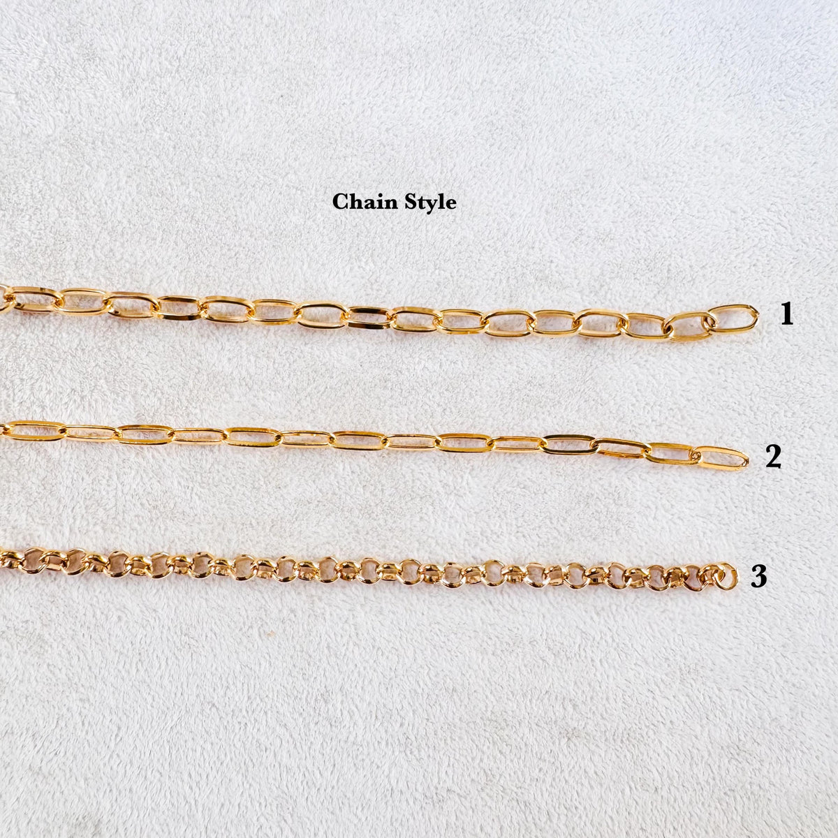 Personalized gold charm bracelet