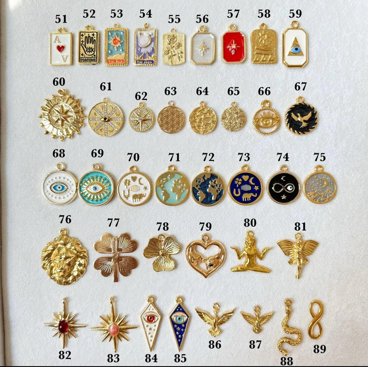 Personalized gold charm bracelet