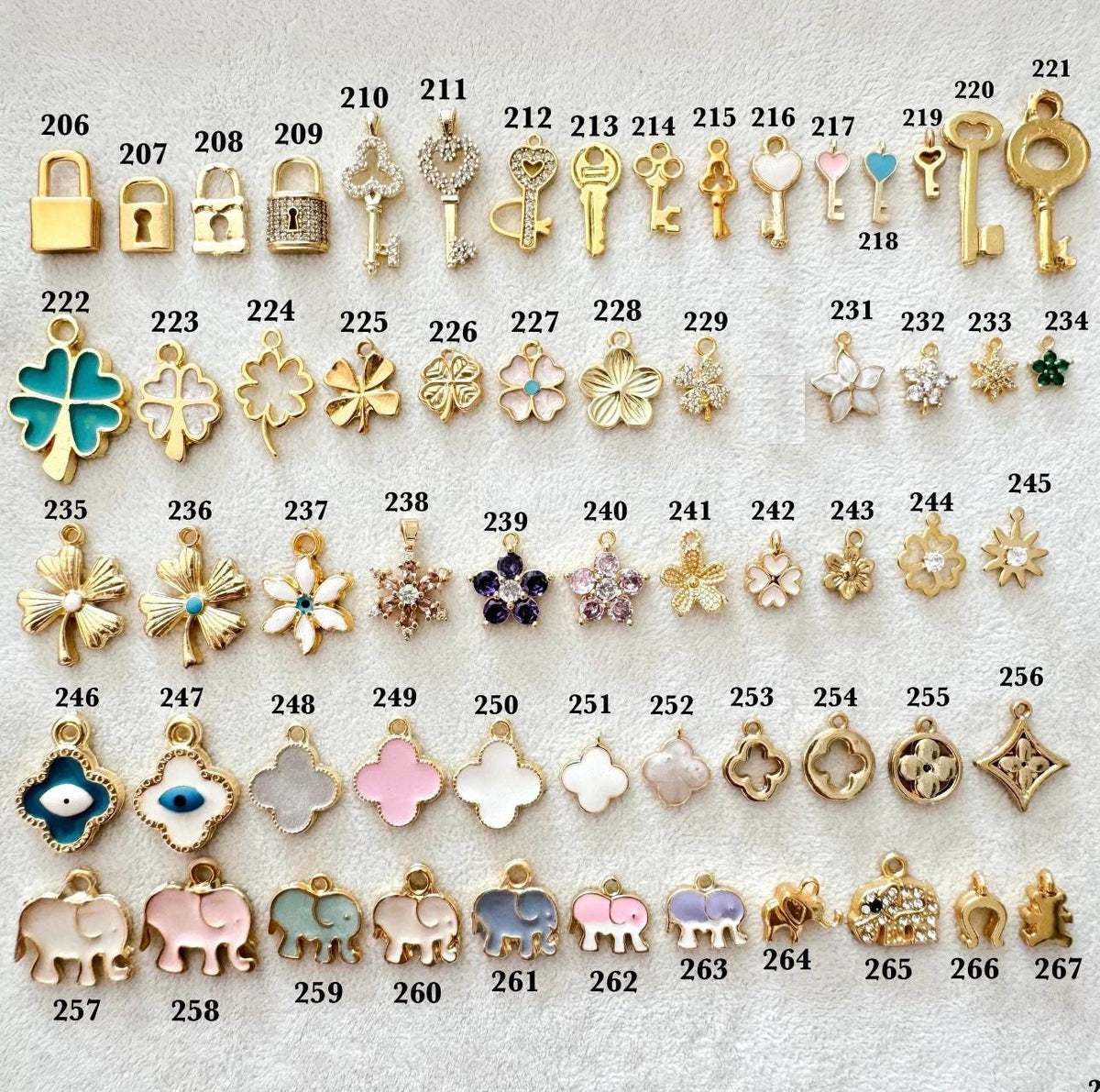 Personalized gold charm bracelet