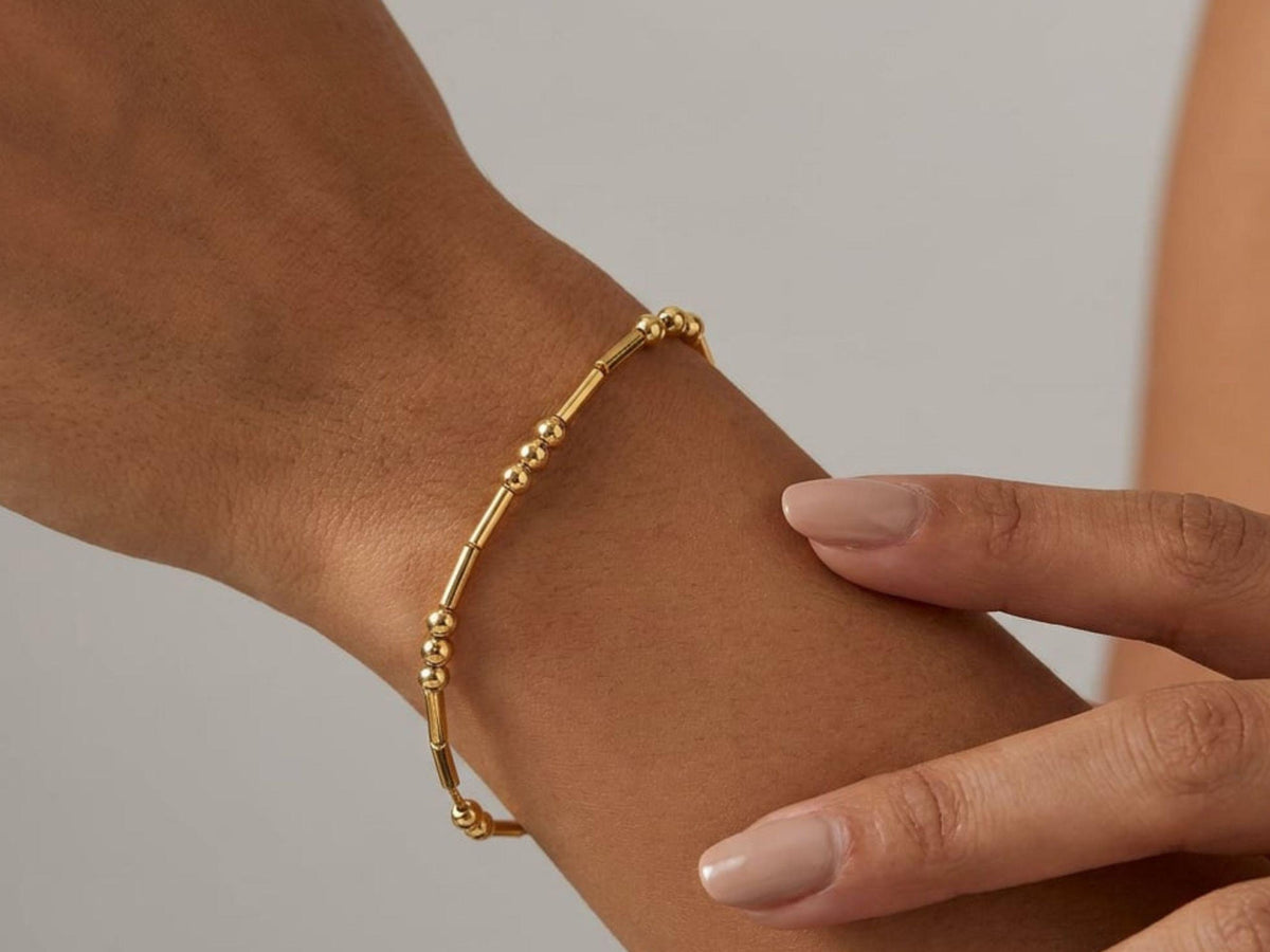 Personalized Morse code bracelet