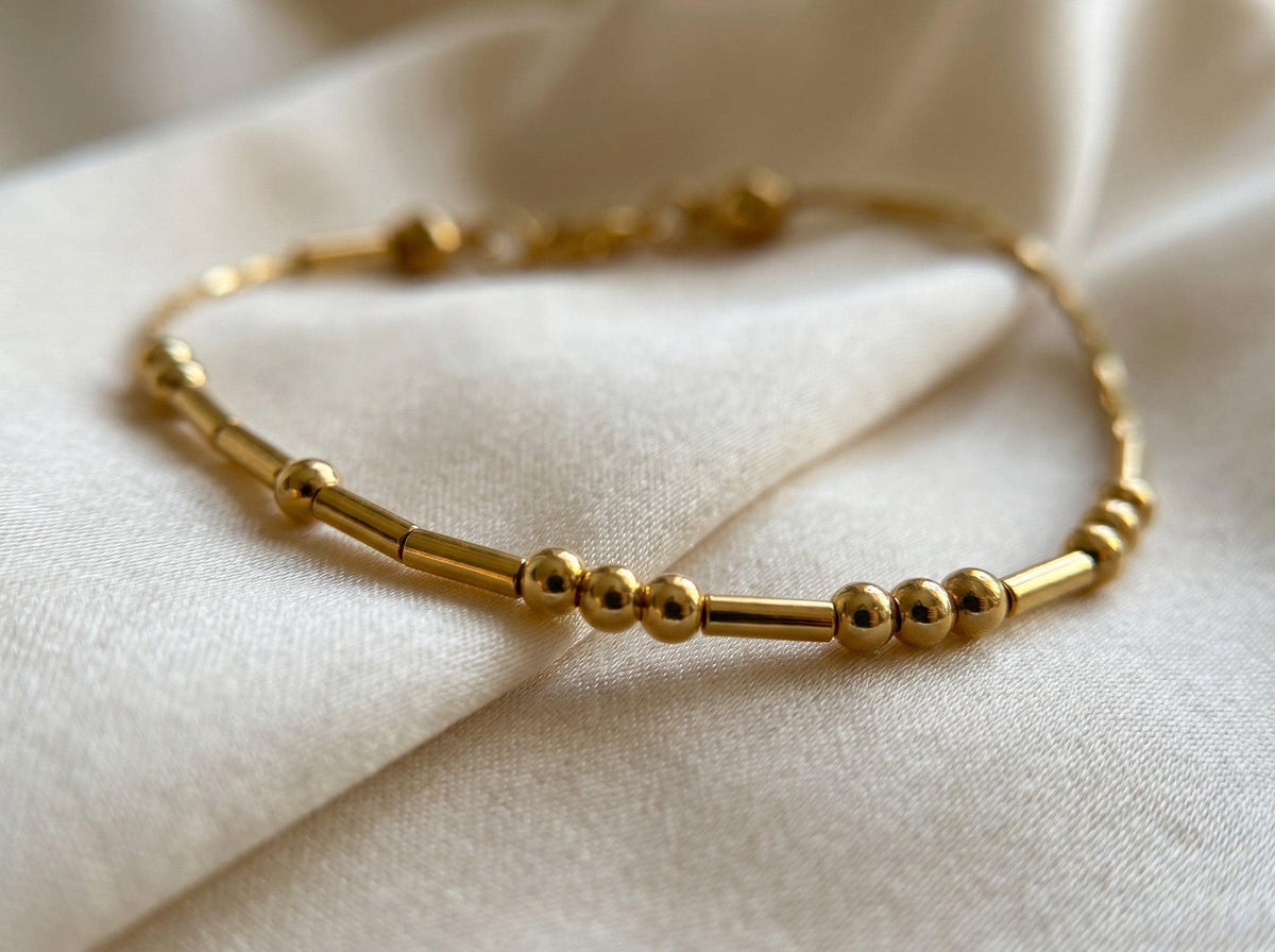 Personalized Morse code bracelet
